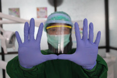 Medical gloves have become scarce amid the coronavirus outbreak. JP/Fauzan