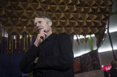 French writer and 2008 Literature Nobel Prize laureate, Jean Marie Gustave Le Clezio, is seen during the opening of the 21st International Book Fair in Lima on July 15, 2016.
