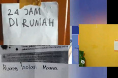 One of the scenes from the 'Jemuran Orang' theater performance, which was aired on Budaya Saya YouTube channel on April 7.