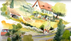 Follow &lsquo;Dordogne&rsquo; to a watercolor French countryside
