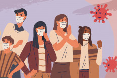 People wearing mask to stop the spread of COVID-19