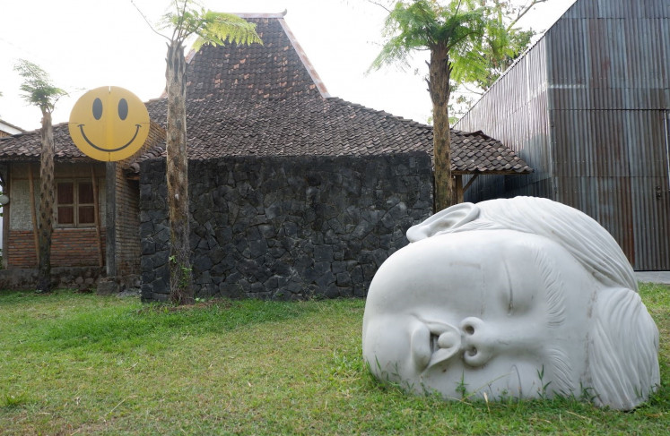New day: Eddi Prabandono's studio in Yogyakarta showcases the artist’s touch.