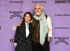 Beverly Joubert and Dereck Joubert attend the 2020 Sundance Film Festival at Prospector Square Theatre on January 28, 2020 in Park City, Utah.