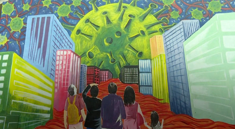 Scythes and monsters: Indonesian artists teach coronavirus care