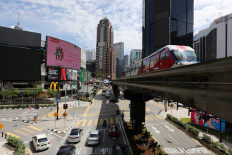 A general view shows increasingly busy streets as Malaysia reopens a majority of businesses, after a movement control order was imposed to fight the outbreak of the COVID-19, in Kuala Lumpur, Malaysia May 4, 2020.