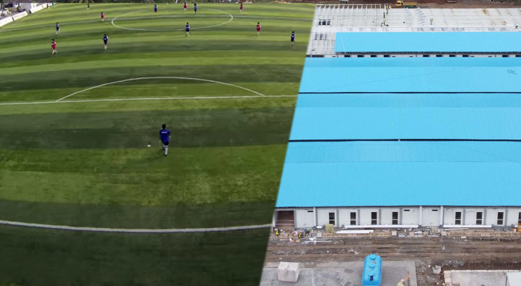 Soccer field turned into COVID-19 hospital