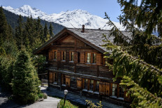 A photo taken on May 7, 2020 shows the wooden chalet Helora, owned since 2014 by Britain's Prince Andrew, Duke of York and his ex-wife Sarah Ferguson in the Alpine resort of Verbier, western Switzerland. 