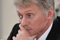 In this file photo taken on June 06, 2019 Kremlin spokesman Dmitry Peskov attends a meeting of Russian President with heads of international news agencies on the sidelines of the St. Petersburg International Economic Forum (SPIEF) in Saint Petersburg. President Vladimir Putin's spokesman Dmitry Peskov on May 12 said he tested positive for the coronavirus and is in hospital, news agencies reported.