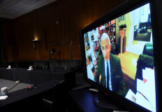 Dr. Anthony Fauci, director of the National Institute of Allergy and Infectious Diseases, answers questions from US senators via video conference during the Senate Committee for Health, Education, Labor, and Pensions hearing on the COVID-19 response, in Washington, US., May 12, 2020. 