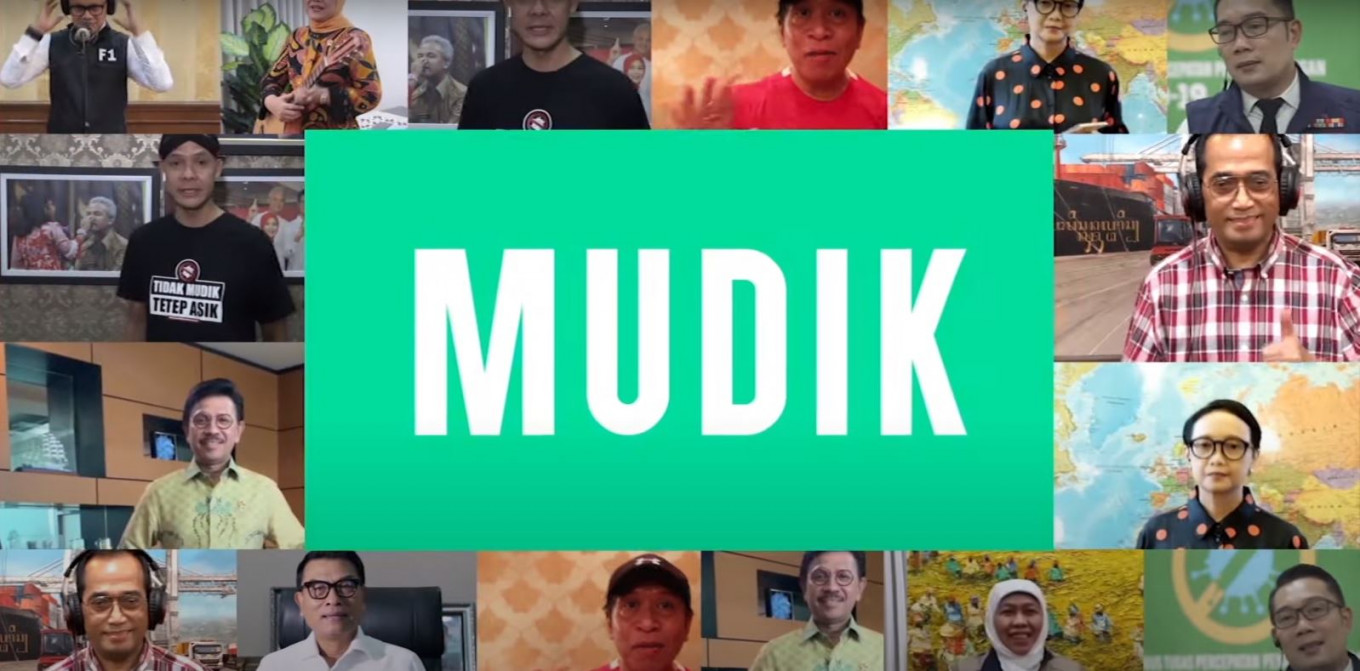 Indonesian Netizens Fire Back At No Mudik Song Featuring Ministers Regional Heads National The Jakarta Post