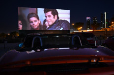 Social distance cinema: 'Grease' draws crowds to Madrid drive-in