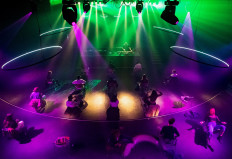 People attend the first 'corona-proof' dance event following the coronavirus disease (COVID-19) outbreak in Nijmegen, Netherlands, on June 6, 2020. 