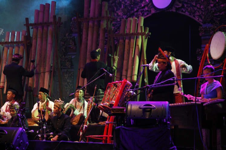 Mixing sounds: INO brings together the variant sounds of Indonesia’s traditional instruments.