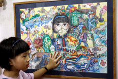 Vietnam schoolgirl creates art from the chaos of the coronavirus