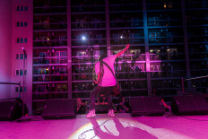 Ukrainian rock band reinvents concerts, vertically