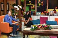 Barbara de Regil is seen on the set of 'Despierta America' at Univision Studios on July 7, 2017 in Miami, Florida. 