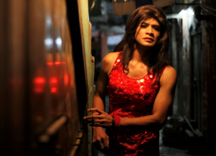 Award-winning role: Actor Donny Damara stars as a transvestite working on the streets of Jakarta in the 2011 movie 'Lovely Man'.