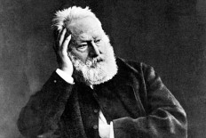 A file photo taken on January 2, 1880 shows a portrait of French writer Victor Hugo. 