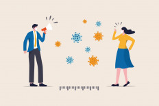 Illustration of social distancing