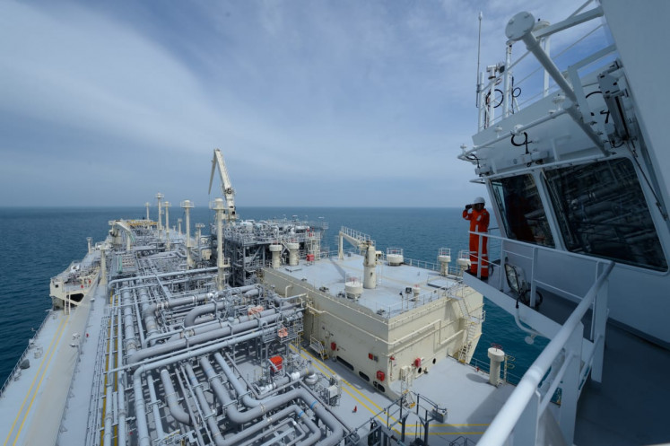 PGN's floating storage and regasificaiton unit (FSRU) in Lampung.