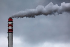 Illustration of a coal-fired power plant.