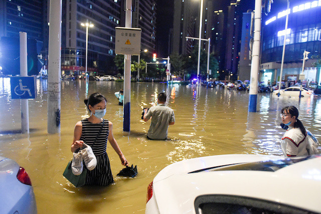 More Chinese regions brace for floods as storms shift east - World ...