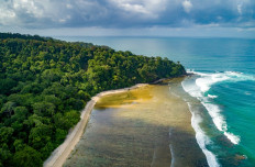 A beach in Pangandaran, West Java.