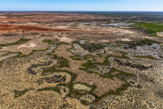 This undated handout from the NSW National Parks and Wildlife Services released on June 27, 2020 shows the Narriearra Station, a 153,415-hectare property in Australia's far northwest New South Wales. 