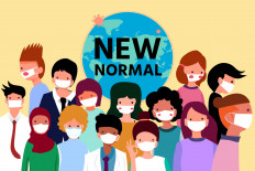 Illustration of new normal world