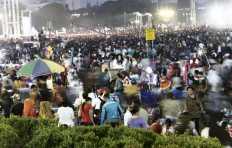World Population Day: People gather to celebrate Thanksgiving Day at the National Monument in Jakarta last year. The ongoing COVID-19 pandemic is believed to have changed global demographics