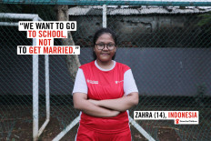North Jakarta teen speaks about dangers of child marriage at UN event