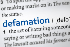 Illustration of defamation.