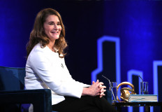 Melinda Gates speaks onstage at Oprah's SuperSoul Conversations at PlayStation Theater on February 05, 2019 in New York City. 