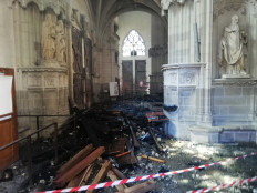 Man questioned over Nantes cathedral fire