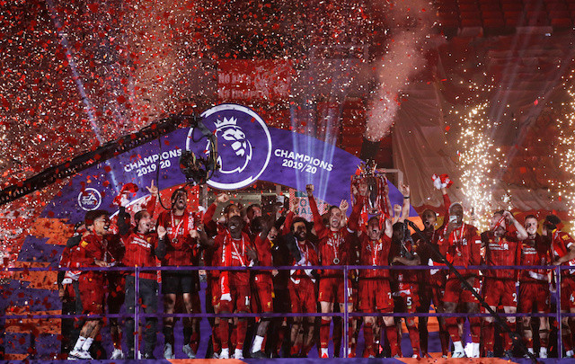 Liverpool Celebrate Long Awaited Title In Front Of Empty Kop Sports The Jakarta Post