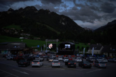 Swiss Alps alive with sound of music at drive-in festival