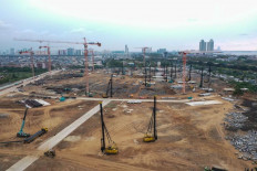 Trees relocated to Jakarta international stadium as construction continues