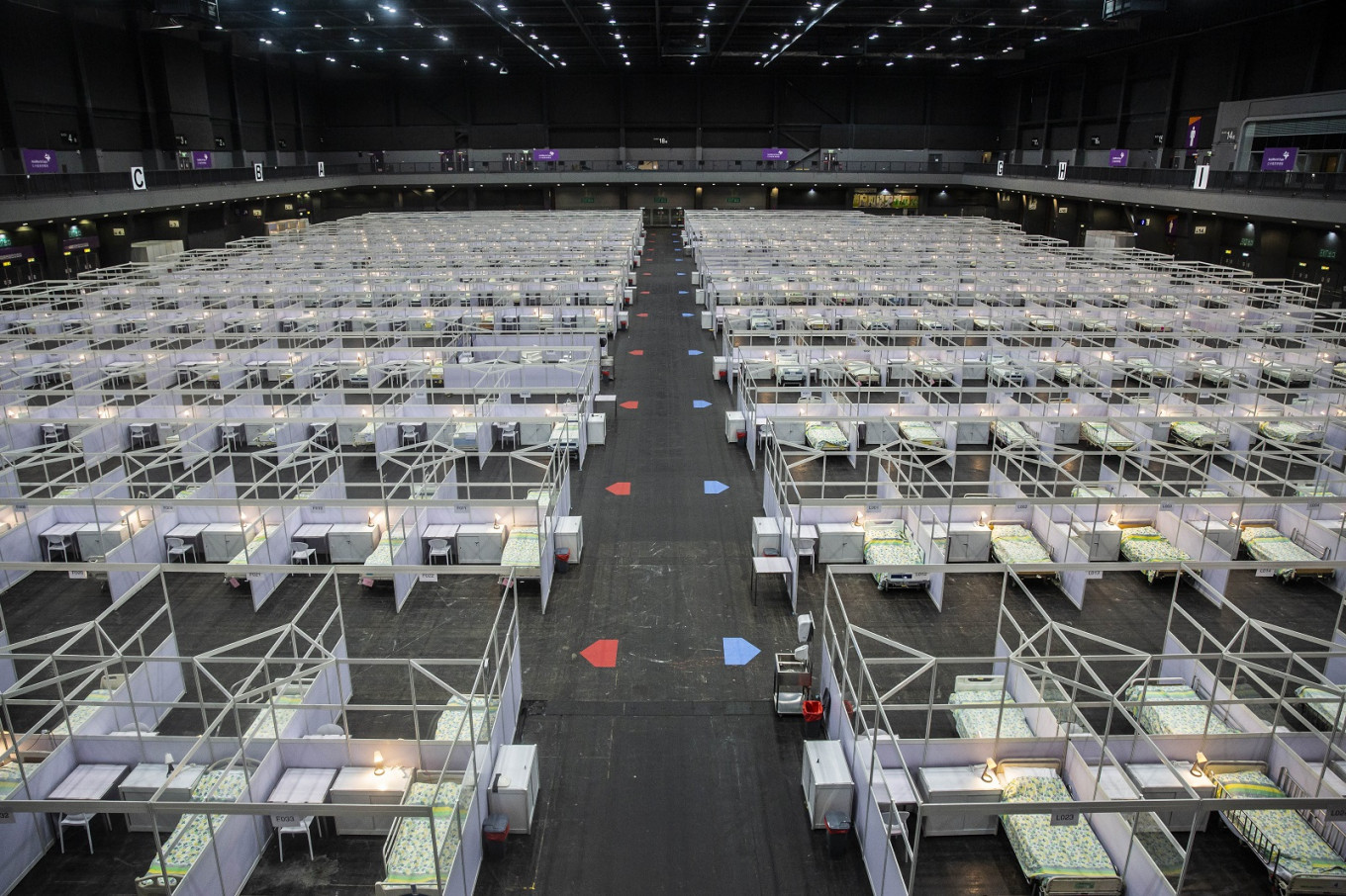 Hong Kong opens makeshift hospital for COVID-19 patients