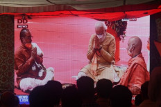 Modi writes 'golden history' launching Hindu temple on Kashmir anniversary