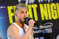 Jake Paul speaks onstage during the Jake Paul VS. Anesongib press conference at Beauty & Essex on January 08, 2020 in Los Angeles, California. 