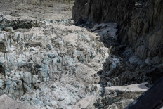 'Slight improvement' in melting glacier threatening Italy resort