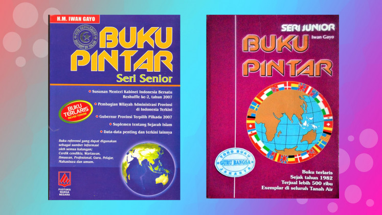 All-encompassing: The 'Buku Pintar' series, released annually, contains information ranging from geographic trivia to national politics.