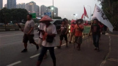 Farmers walk from N. Sumatra to Jakarta to demand Jokowi settle land dispute