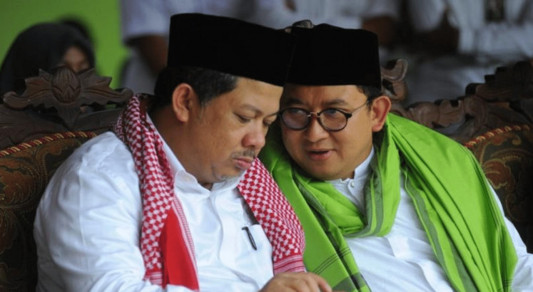 Fadli Zon and Fahri Hamzah to receive Bintang Mahaputera Nararya award