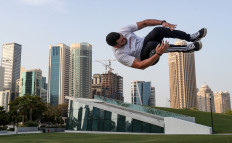 Parkour piques interest in Doha's urban jungle