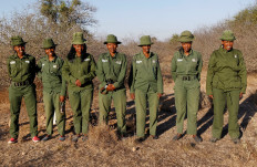 Kenyan all-female conservation ranger unit patrols amid COVID-19