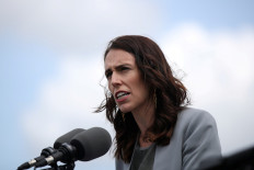 New Zealand Prime Minister Jacinda Ardern speaks during a joint press conference held with Australian Prime Minister Scott Morrison at Admiralty House in Sydney, Australia, February 28, 2020