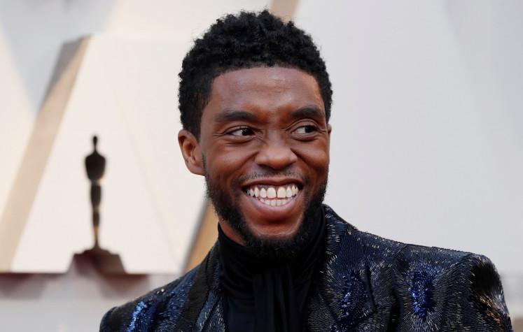 Actor Chadwick Boseman of 'Black Panther' wears Givenchy at the 91st Academy Awards in Hollywood, Los Angeles, United States, on February 24, 2019. 