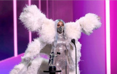 Lady Gaga wears mask by Indonesian label Maison Met for VMAs