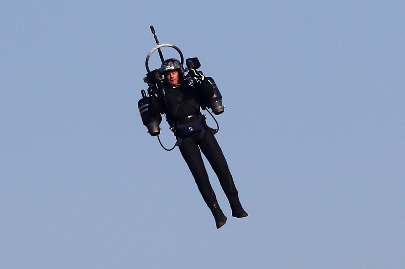 Jet Pack Flying Man Over Dubai 